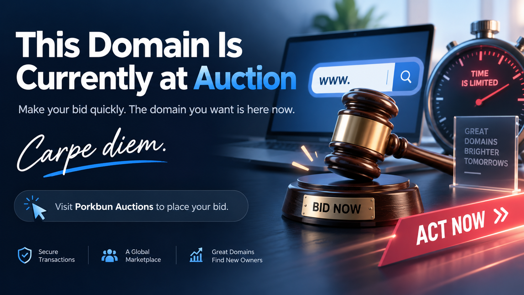 This domain is currently at auction. Click to visit Porkbun Auctions.